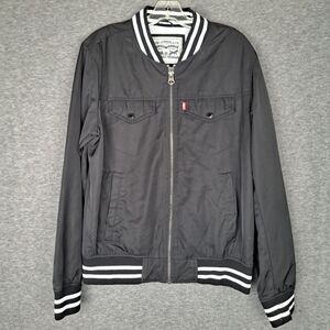 Men's Levi's Strauss Black Varsity Bomber Jacket Size Small